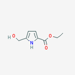 Structure of 1H-Pyrrole-2-carboxylic acid, 5-(hydroxymethyl)-, ethyl ester