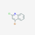 4-BROMO-2-CHLOROQUINOLINE结构式