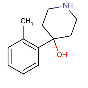 4-(2-methylphenyl)-4-piperidinol结构式