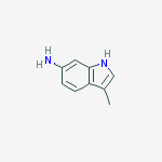 Structure of 3-methyl-6-aminoindole