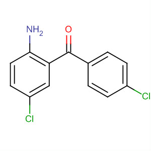 Structure of Methanone, (2-amino-5-chlorophenyl)(4-chlorophenyl)-