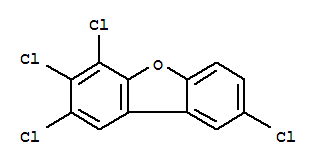 Structure of 2,3,4,8-TCDF