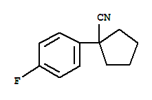Structure of 1-(4-FLUOROPHENYL)CYCLOPENTANECARBONITRILE