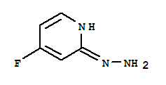 (4-fluoropyridin-2-yl)hydrazine结构式