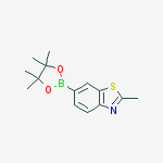 2-methyl-6-(4,4,5,5-tetramethyl-1,3,2-dioxaborolan-2-yl)benzo[d]thiazole结构式