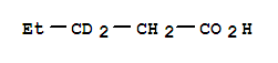 Structure of PENTANOIC-3,3-D2 ACID