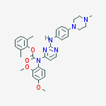 Carbamic acid, N-​(2,​4-​dimethoxyphenyl)​-​N-​[2-​[[4-​(4-​methyl-​1-​piperazinyl)​phenyl]​amino]​-​4-​pyrimidinyl]​-​, 2,​6-​dimethylphenyl ester结构式
