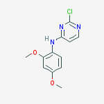 2-chloro-N-(2,4-dimethoxyphenyl)-4-Pyrimidinamine结构式