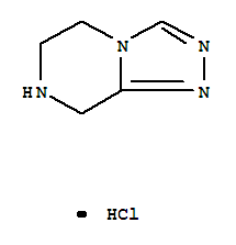 5,6,7,8-四氢-[1,2,4]三唑[4,3-A]并吡嗪结构式