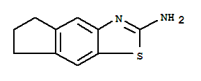 5H-Indeno[5,6-d]thiazol-2-amine,6,7-dihydro-结构式