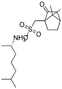 Structure of (1,5-dimethylhexyl)ammonium (1S)-2-oxobornane-10-sulphonate