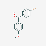 Structure of Benzenemethanol, 4-bromo-a-(4-methoxyphenyl)-