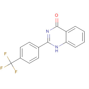 Structure of 4(1H)-Quinazolinone, 2-[4-(trifluoromethyl)phenyl]-