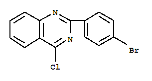 Structure of 2-(4-BROMO-PHENYL)-4-CHLORO-QUINAZOLINE
