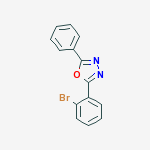 Structure of 2-(2-BROMOPHENYL)-5-PHENYL-1 3 4-OXADIAZOLE
