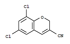 Structure of 6,8-DICHLORO-2H-CHROMENE-3-CARBONITRILE