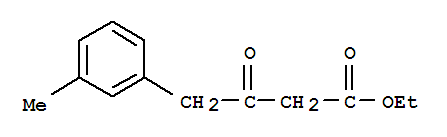 3-OXO-4-M-TOLYL-BUTYRIC ACID ETHYL ESTER结构式
