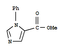 Structure of methyl 1-phenyl-1H-imidazole-5-carboxylate