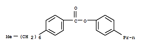 Structure of 4-propylphenyl 4-heptylbenzoate