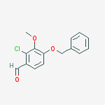 4-benzyloxy-2-chloro-3-methoxy-benzaldehyde结构式