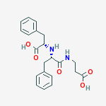 Structure of beta-alanine, N-[(1S)-1-carboxy-2-phenylethyl]-L-phenylalanyl-