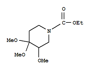 Structure of ethyl 3,4,4-trimethoxypiperidine-1-carboxylate