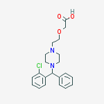 Structure of (RS)-2-[2-[4-[(2-Chloro-phenyl)phenylMethyl]piperazin-1-yl]ethoxy]aceticAcidDihydrochloride