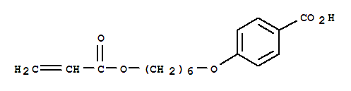 4-(6-(丙烯酰氧基)己氧基)苯甲酸结构式
