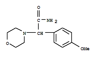 Structure of alpha-(4-methoxyphenyl)morpholine-4-acetamide
