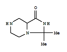 hexahydro-3,3-dimethylimidazo[1,5-a]pyrazin-1(5H)-one结构式