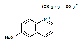 Structure of QUINOLINIUM, 6-METHOXY-1-(3-SULFOPROPYL)-, INNER SALT;SPQ;SPQ, INNER SALT