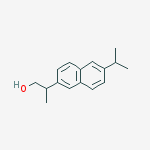 Structure of 2-[6-(propan-2-yl)naphthalen-2-yl]propan-1-ol