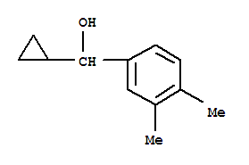 alpha-cyclopropyl-3,4-dimethylbenzyl alcohol结构式