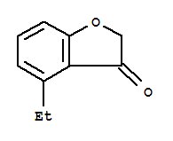 3(2H)-Benzofuranone,  4-ethyl-结构式