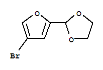 Structure of 4-BROMOFURAN-2-CARBOXALDEHYDE ETHYLENE GLYCOL ACETAL