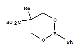Structure of 5-METHYL-2-PHENY-1,3,2 DIOXABORINANE-5-CARBOXYLIC ACID
