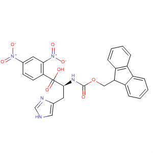 Structure of L-Histidine, 1-(2,4-dinitrophenyl)-N-[(9H-fluoren-9-ylmethoxy)carbonyl]-