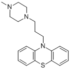 Structure of 10-[3-(4-methyl-1-piperazinyl)propyl]-10H-phenothiazine