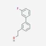 Structure of 3-(3-Fluorophenyl)phenethyl alcohol