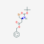 benzyl (S)-3-(tert-butoxycarbonylamino)-4-bromobutanoate结构式