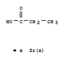 Structure of zirconium propionate