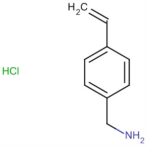 Structure of Benzenemethanamine, 4-ethenyl-, hydrochloride