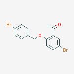 Structure of 5-bromo-2-[(4-bromophenyl)methoxy]benzaldehyde