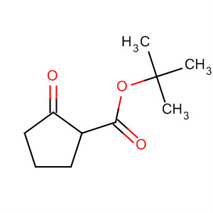 Structure of Cyclopentanecarboxylic acid, 2-oxo-, 1,1-dimethylethyl ester