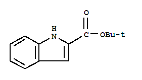 Structure of INDOLE-2-CARBOXYLIC ACID TERT-BUTYL ESTER