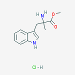 methyl 2-amino-3-(1H-indol-3-yl)-2-methylpropanoate,hydrochloride结构式