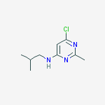 4-Pyrimidinamine, 6-chloro-2-methyl-N-(2-methylpropyl)-结构式