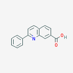 Structure of 2-phenylquinoline-7-carboxylic acid