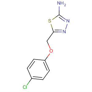 2-氨基-5-(对氯苯氧亚甲基)-1,3,4-噻二唑结构式