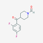Structure of 4-(2,4-DIFLUORO-BENZOYL)-PIPERIDINE-1-CARBALDEHYDE